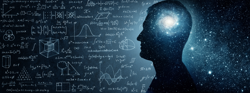 The,Universe,Within.,Silhouette,Of,A,Man,Inside,The,Universe,
